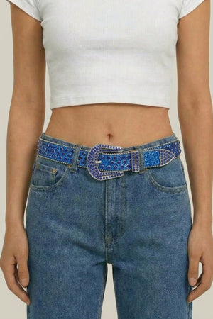 Ceinture Bleue Y2K Rétro