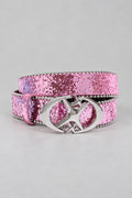 Ceinture Holographique Rose