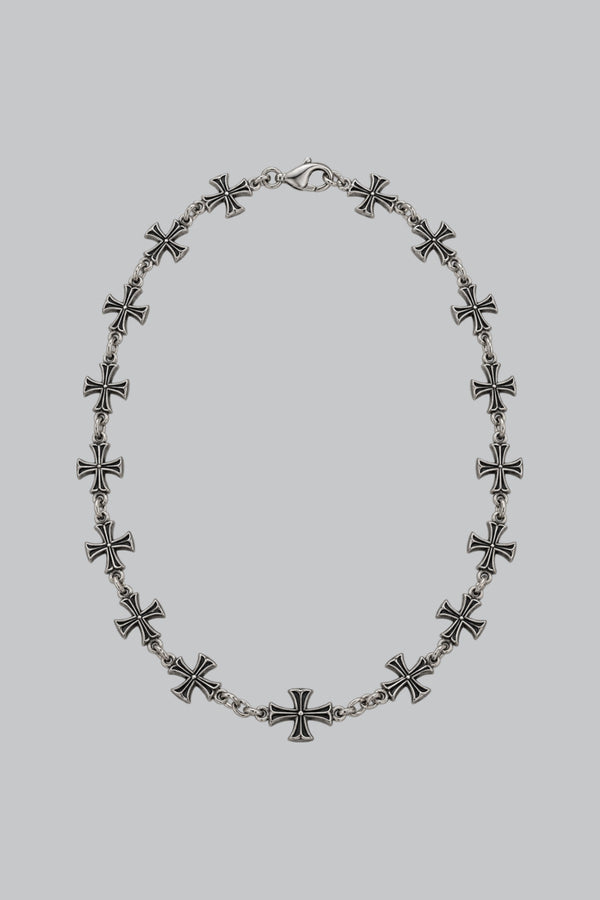 Collier Croix Acier