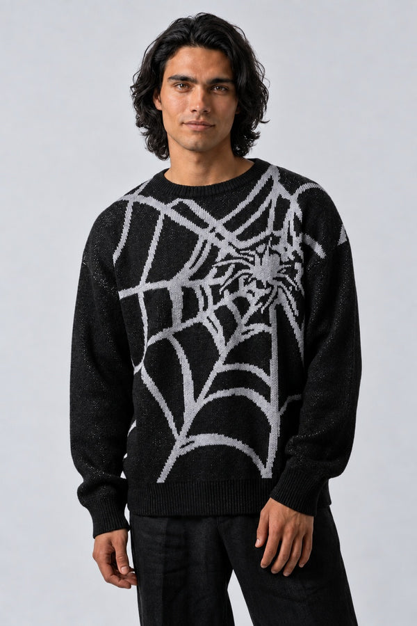 Pull Araignée Jacquard