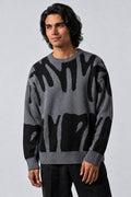 Pull Jacquard Irrégulier