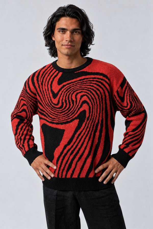 Pull Labyrinthe Jacquard