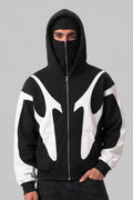 Sweat Zippé Balaclava Bicolore