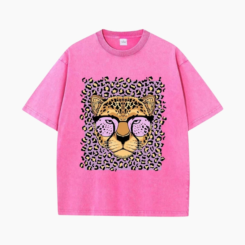 T-Shirt Y2K 'Leopard Vibe'