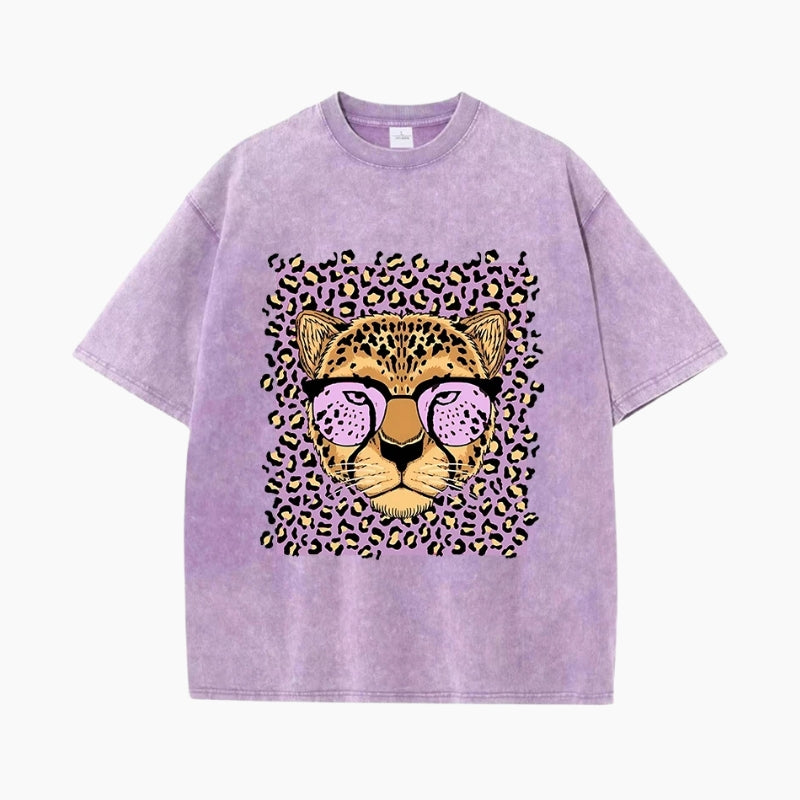 T-Shirt Y2K mixte édition 'Leopard Vibe'