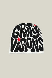 Bonnet Y2K 'Groovy Visions' noir et blanc