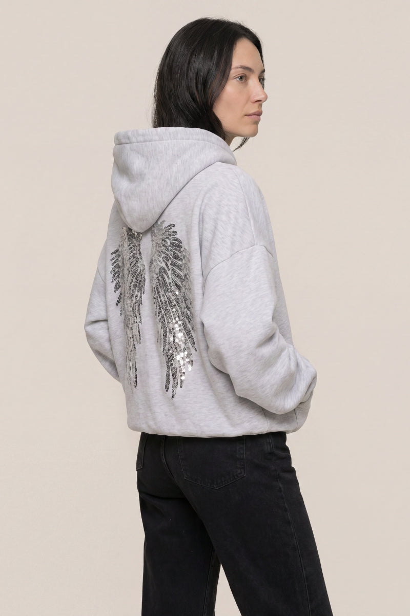 Sweat Ange Ailes Brodées - vue 4