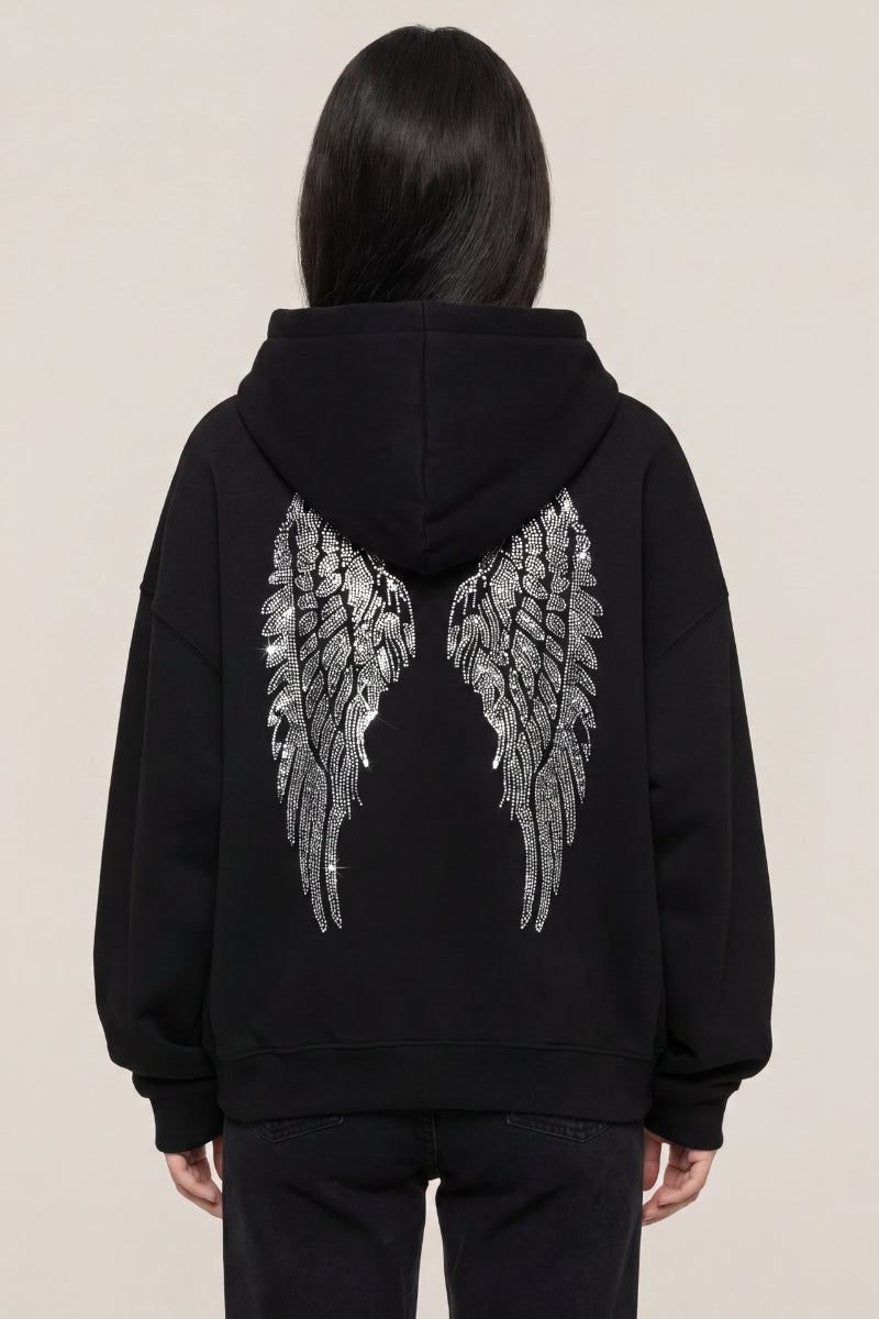 Sweat Ange Ailes Brodées - vue 1
