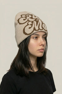 Bonnet Y2K 'Rich Mob' beige