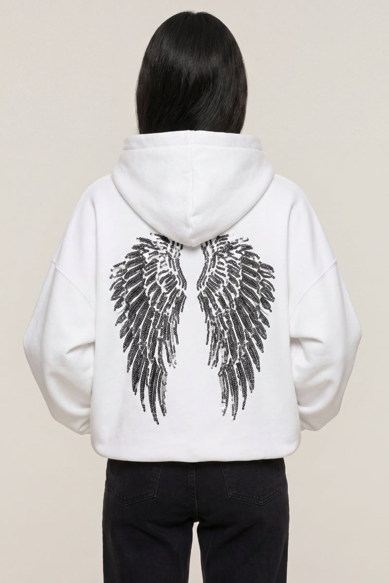 Sweat Ange Ailes Brodées - vue 2