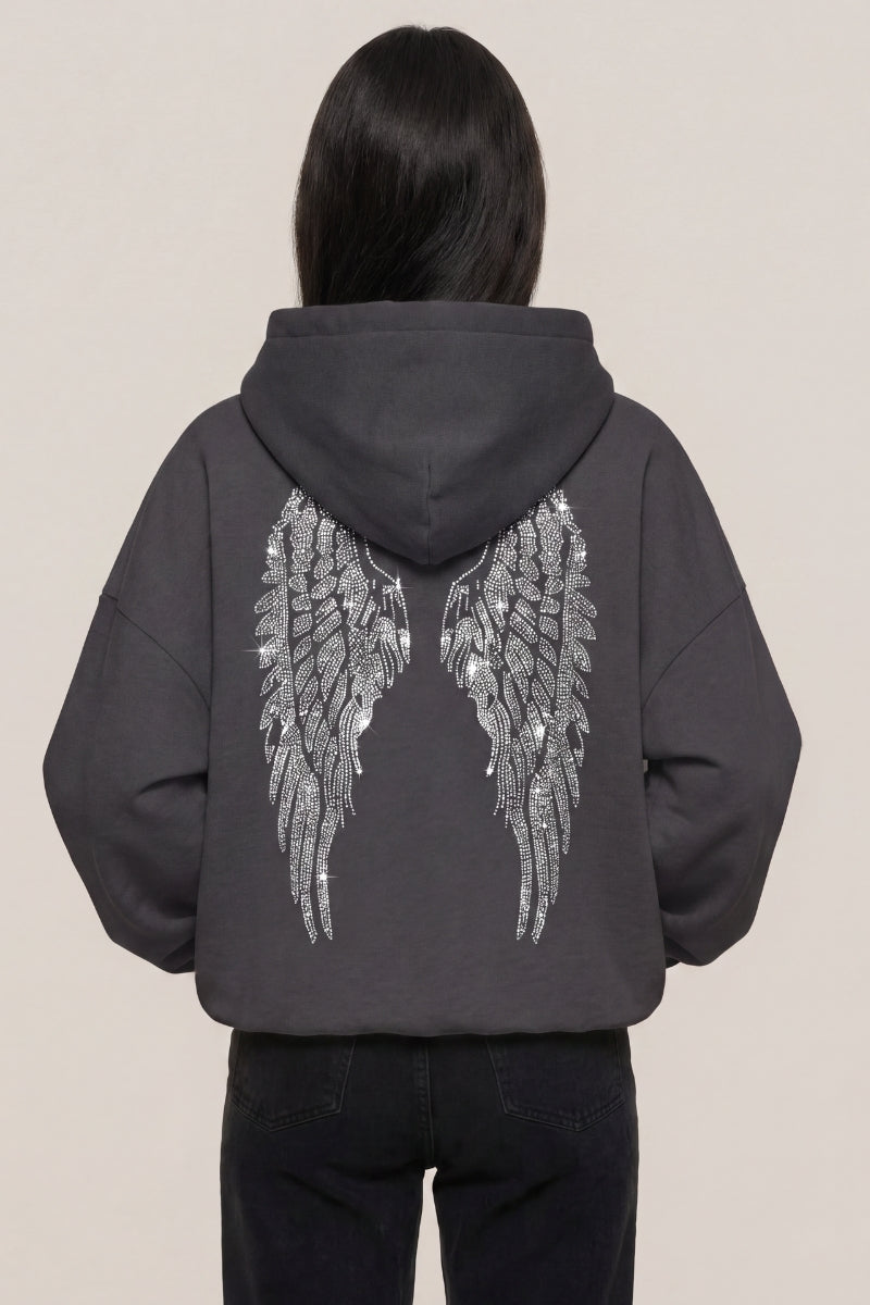 Sweat Ange Ailes Brodées - vue 3