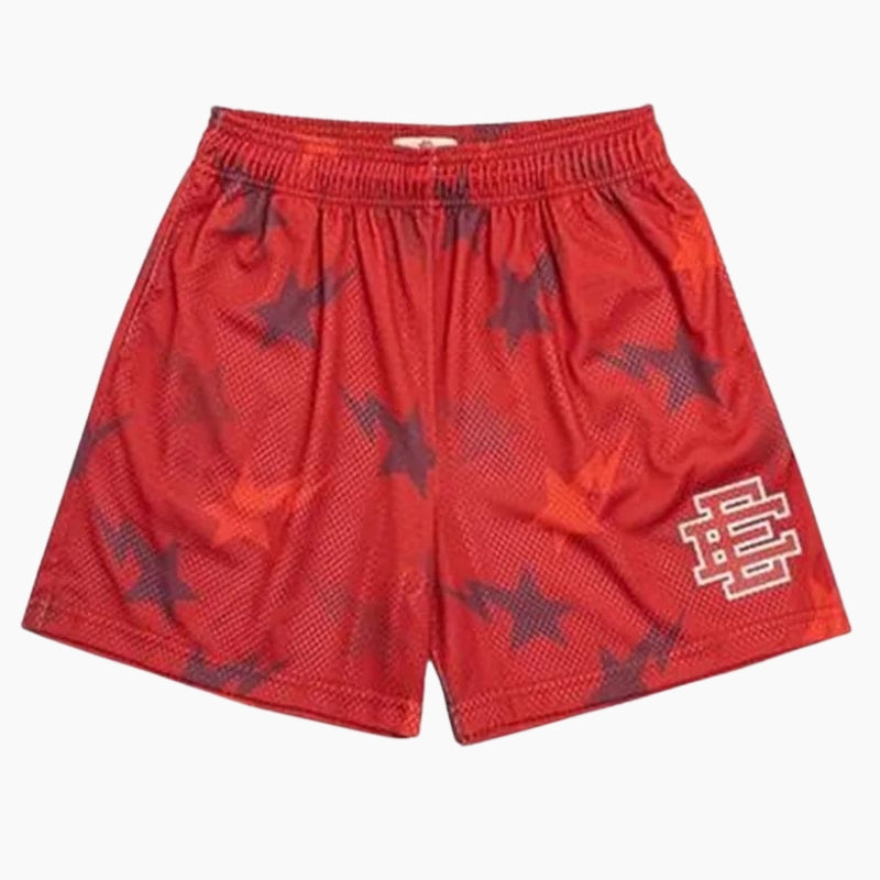 Short Y2K 'Stars' rouge