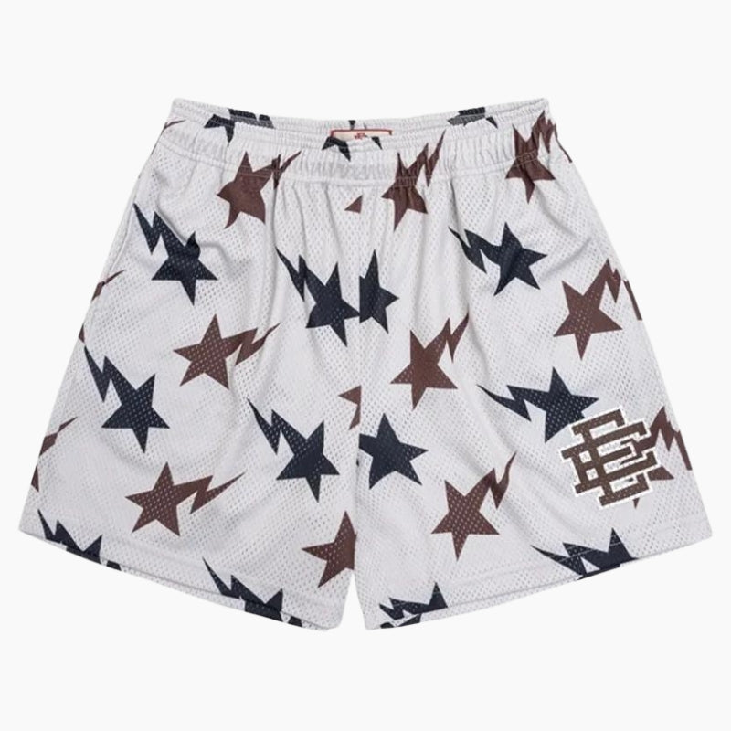 Short Y2K 'Stars' blanc