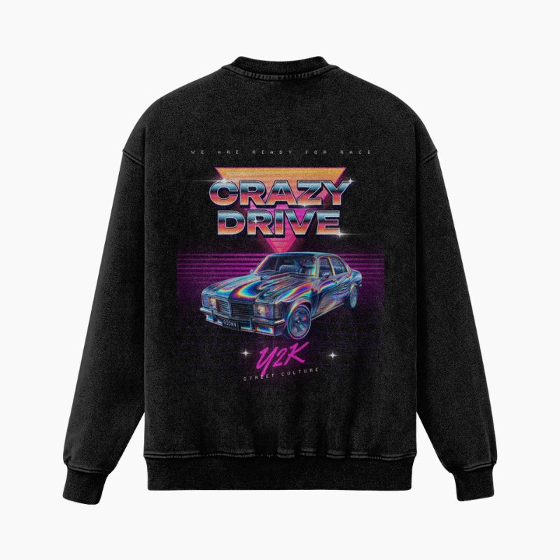 Pull Retro-futuriste ‘Crazy Drive’
