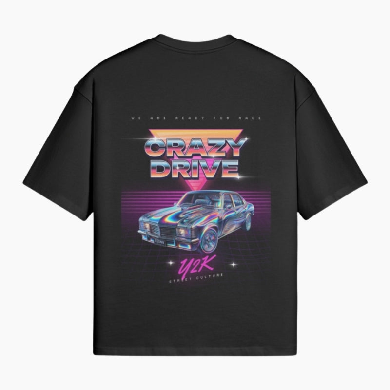T-Shirt Retro-futuriste ‘Crazy Drive’