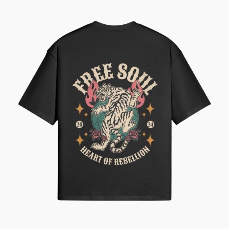 T-Shirt Retro Rock ‘Heart of Rebellion’