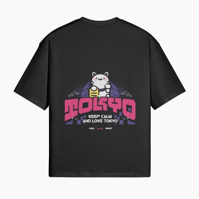 T-Shirt Kawaii ‘Tokyo Cat’