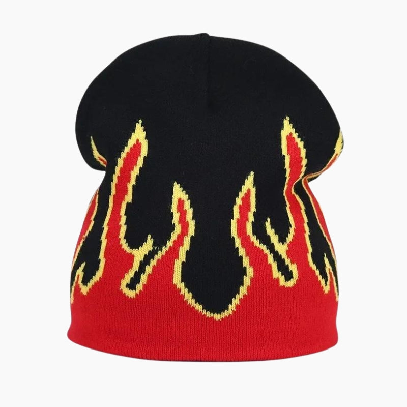 Bonnet Y2K 'Flammes Rouges'