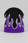 Bonnet Y2K 'Flammes Violettes'