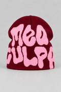 Bonnet Y2K 'Mea Culpa' rouge et rose