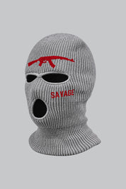 Cagoule Ninja Grise — vue studio sur fond gris