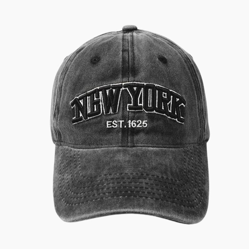 Casquette Y2K 'New York' noire, lacoste casquette de baseball rk2122, casquette since 1982