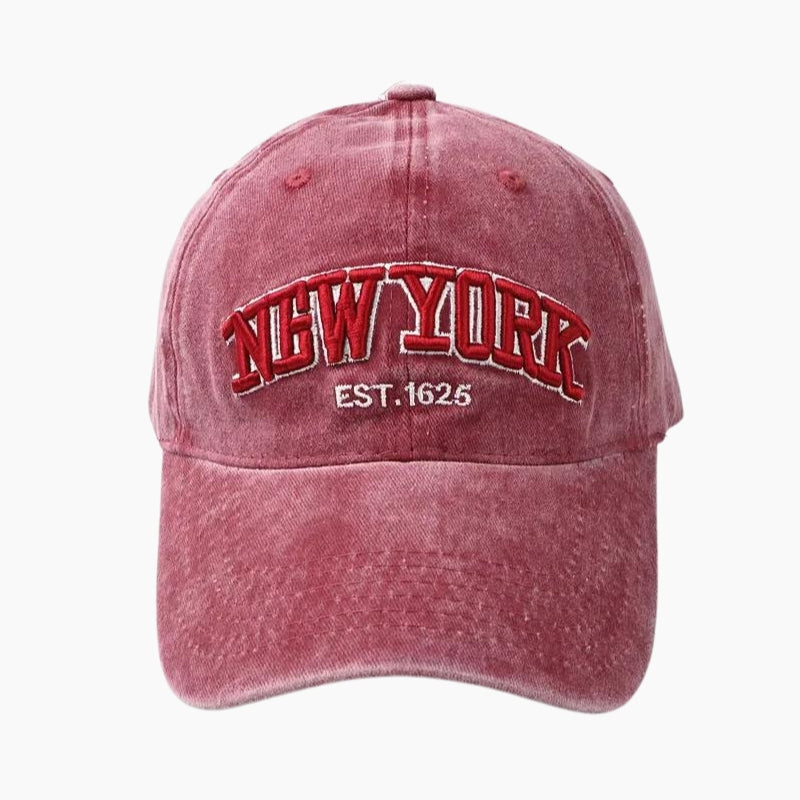 Casquette Y2K 'New York' rouge, stichd scuderia ferrari casquette sainz rouge édition Y2K