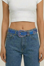 Ceinture Bleue Y2K Rétro – Ceinture Y2K | Y2K Club