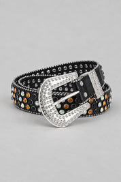 Ceinture Dorée Hip-Hop — seule sur fond gris studio