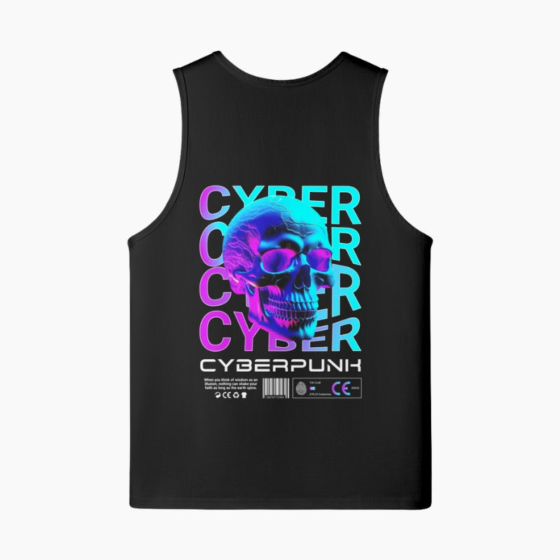 Débardeur Cyberpunk ‘Neon Skull’