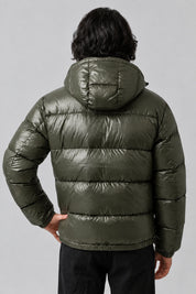 Doudoune Kaki Outdoor — vue de dos, Y2K CLUB