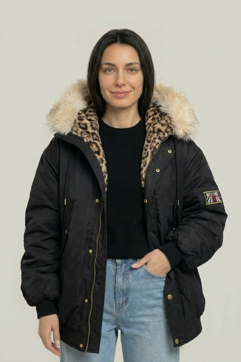 Doudoune Léopard Oversize – Doudoune Y2K | Y2K Club