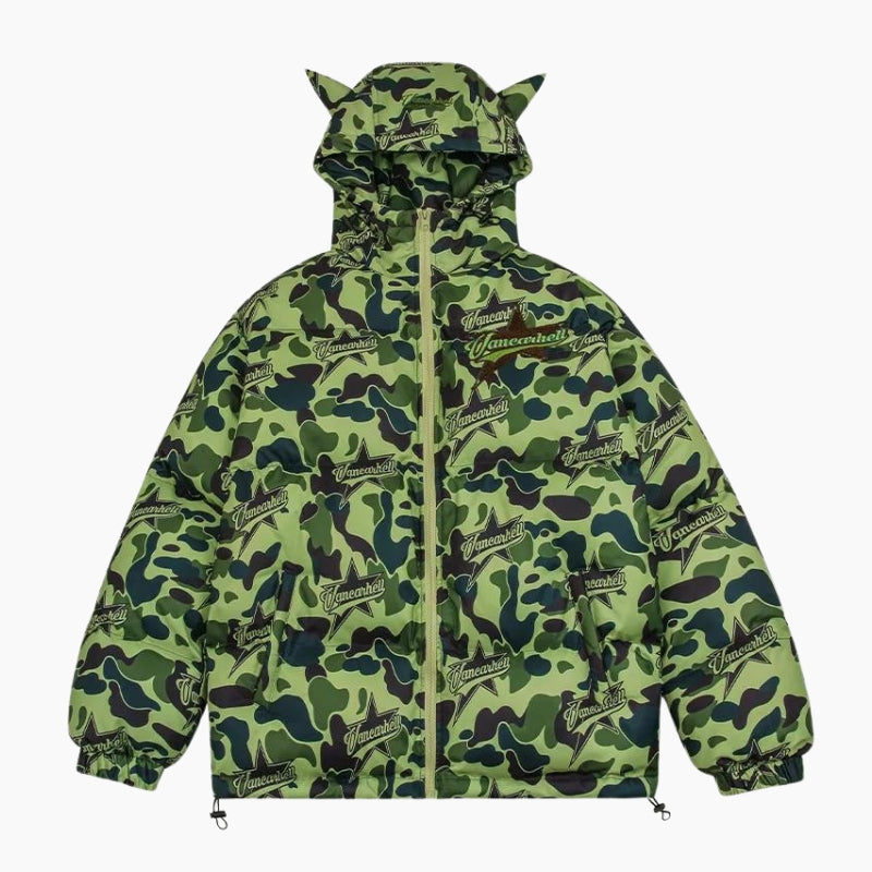 Doudoune Y2K 'Camo Vert'