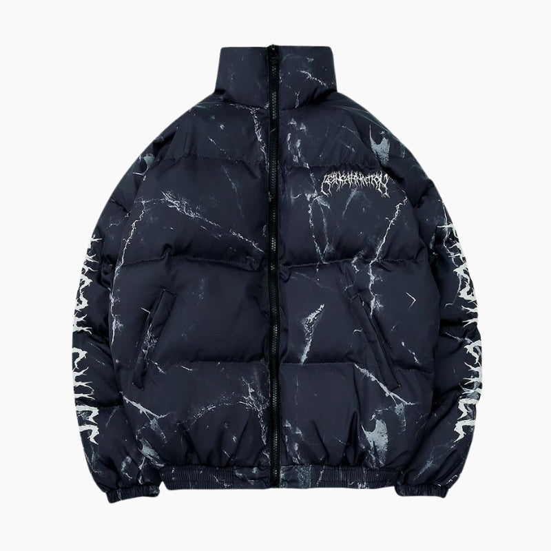 Doudoune Y2K 'Cosmic Bear' noire