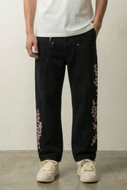 Jean Baggy Brodé – Denim Streetwear Y2K | Y2K Club