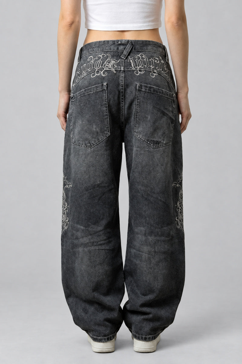 Jean Baggy Oversize — vue de dos, Y2K CLUB