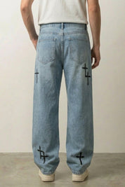 Jean Imprimé Floral Baggy – Denim Streetwear Y2K | Y2K Club