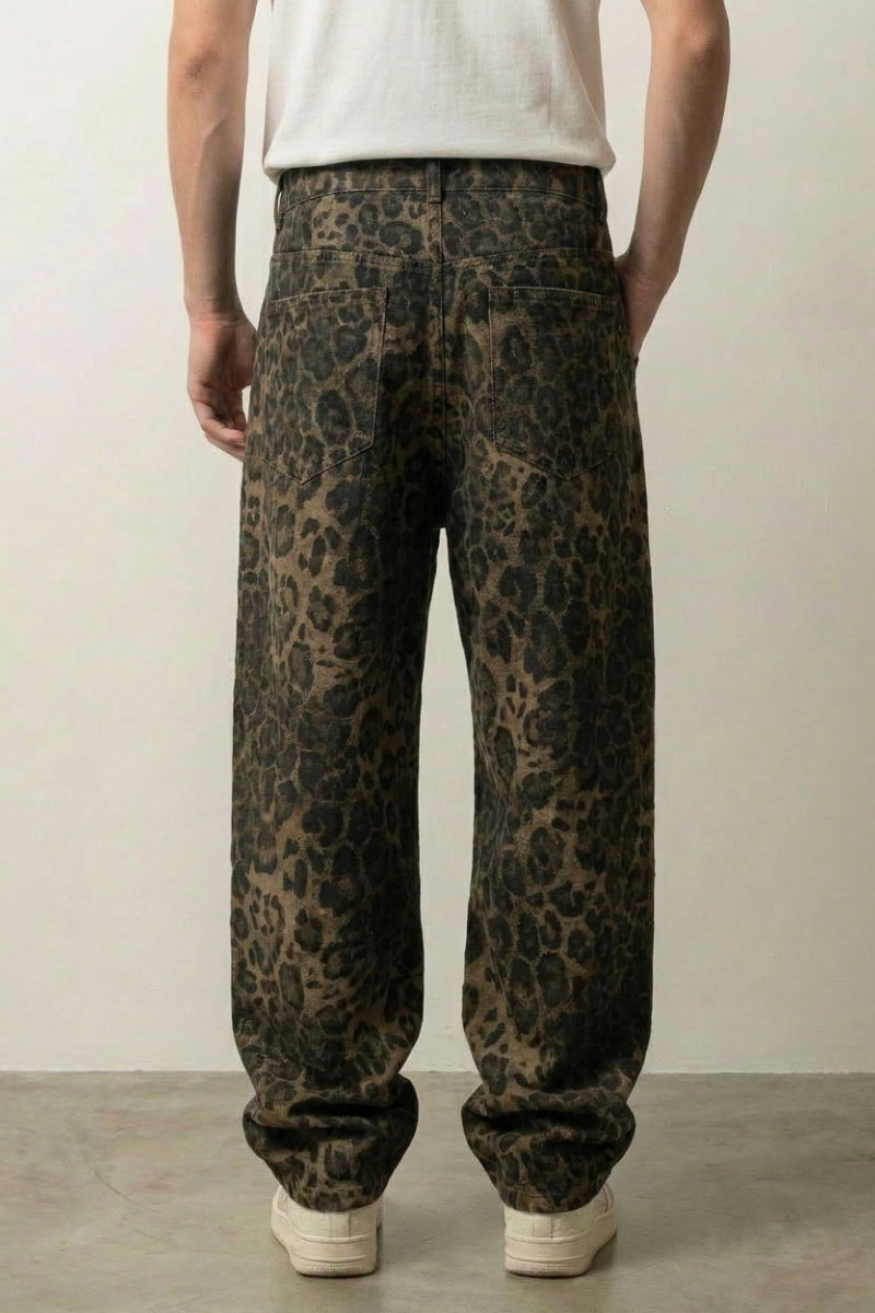 Jean Léopard Baggy – Denim Streetwear Y2K | Y2K Club