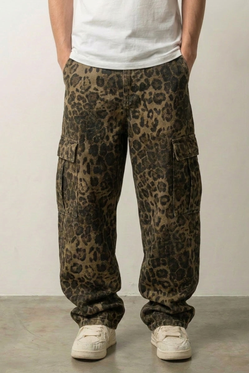 Jean Léopard Baggy – Denim Streetwear Y2K | Y2K Club