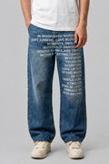 Jean Lettering Streetwear
