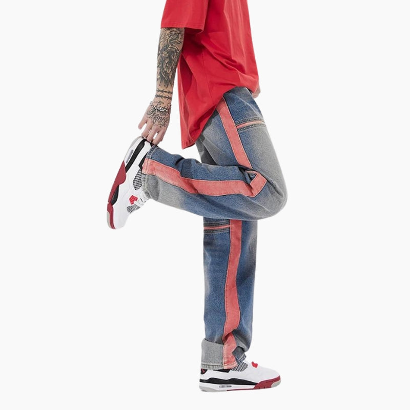 Jean Y2K mixte édition 'Red Stripe'