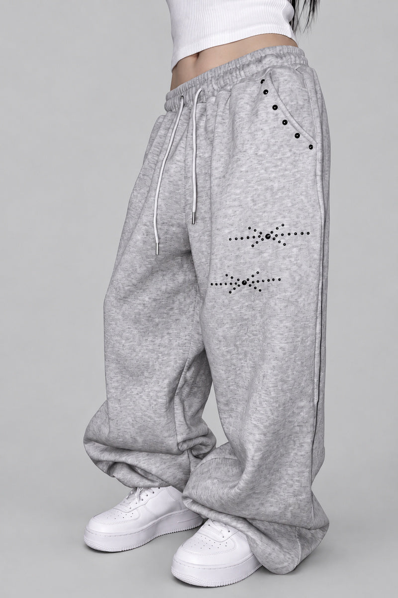 Jogging Large Oversize — vue de trois-quarts, Y2K CLUB