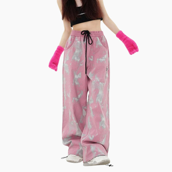 Jogging Y2K édition 'Tie-Dye Rose'