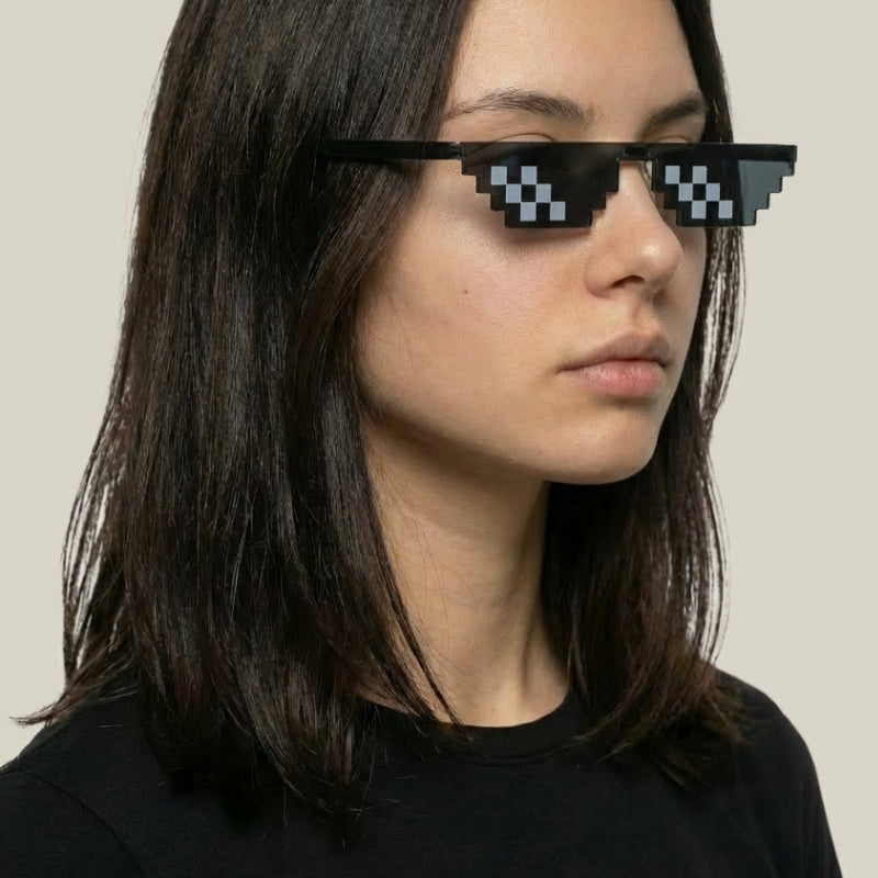 Lunettes Pixel Art Y2K – Lunettes Y2K | Y2K Club