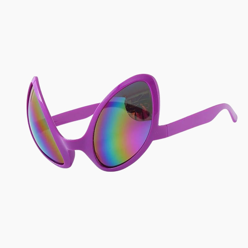 Lunettes Y2K 'Alien' violet, lunette de soleil moche Y2K