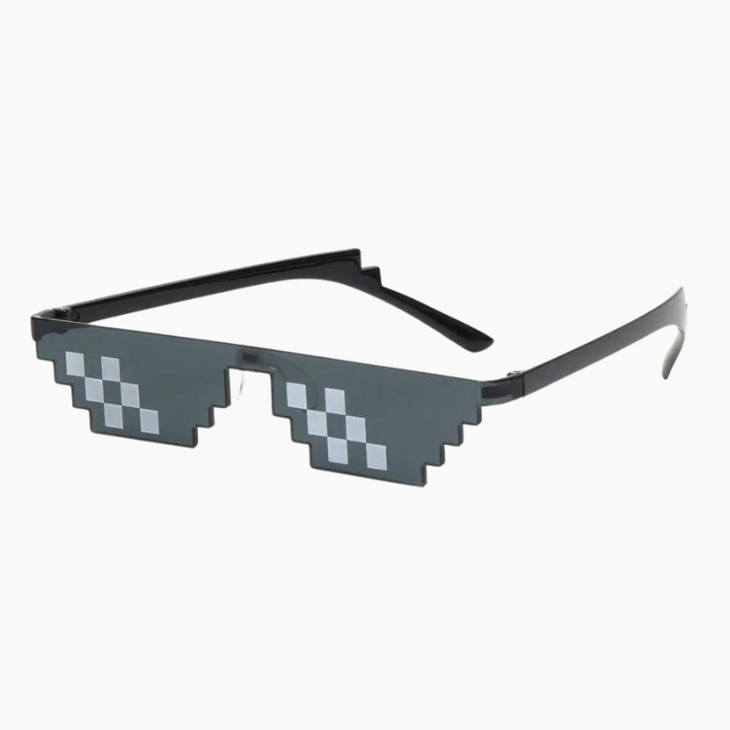 Lunettes Y2K 'Pixel Art' noir, lunette ovza Y2K