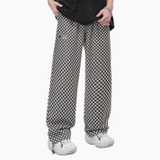 Pantalon Y2K mixte édition 'Checkerboard'