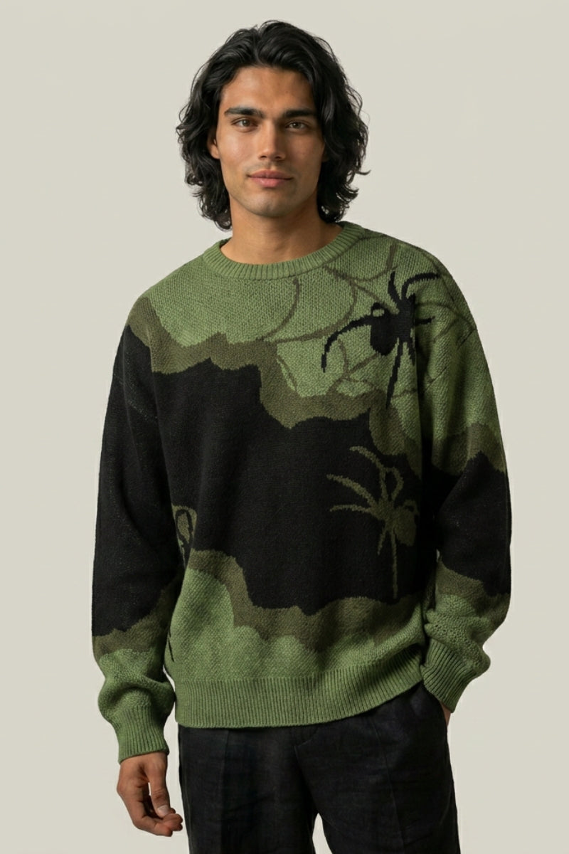 Pull Araignée Patchwork – Knitwear Y2K | Y2K Club