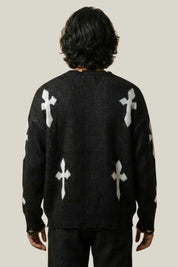 Pull Croix Destroy – Pull Knitwear Y2K | Y2K Club