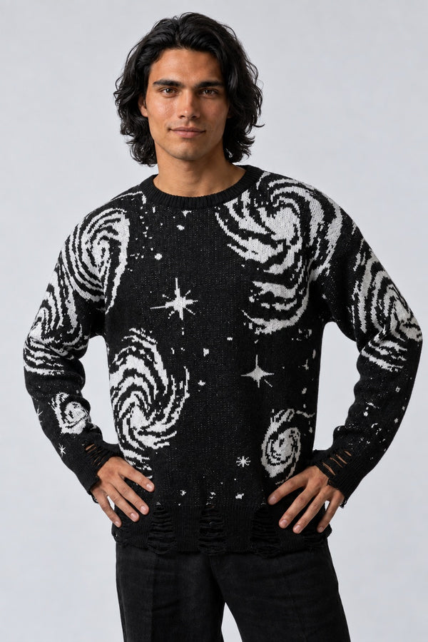 Pull Étoilé Grunge